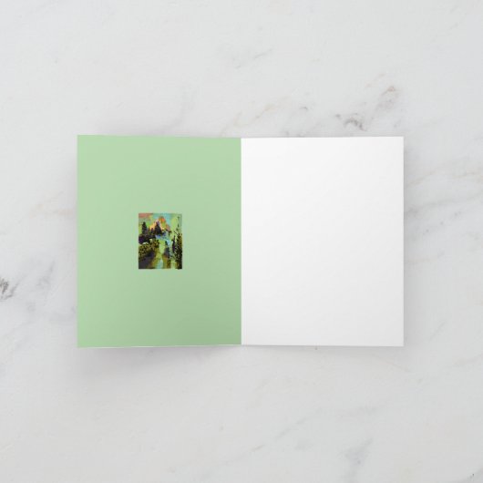 Abstract Landscape Blank Note Card Bedankkaart (Binnen)