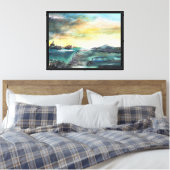 Abstract Landscape Canvas Afdruk (Insitu (Slaapkamer))