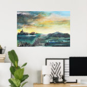 Abstract Landscape Poster (Thuiskantoor)