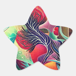 Abstract Landscape Ster Sticker
