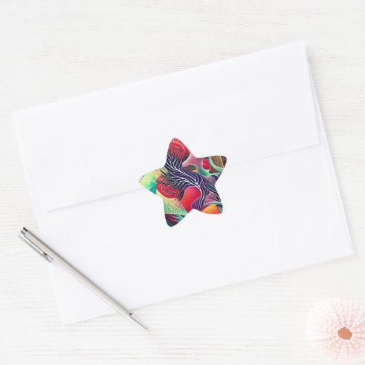Abstract Landscape Ster Sticker (Envelop)