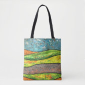 Abstract Landscape Tote Bag (Voorkant)