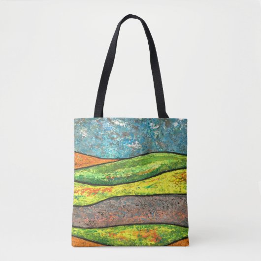Abstract Landscape Tote Bag (Voorkant)