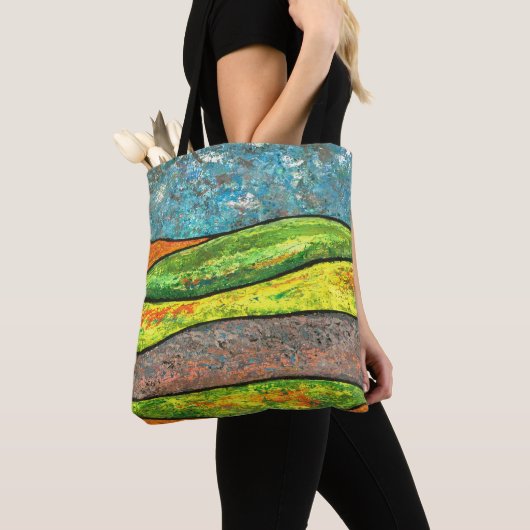 Abstract Landscape Tote Bag (Dichtbij)
