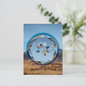 Abstract landscape with geometrical shapes briefkaart (Staand voorkant)