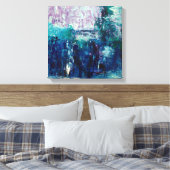 Abstract landschap 1 canvas afdruk (Insitu (Slaapkamer))