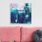 Abstract landschap 1 canvas afdruk (Insitu (Woonkamer))