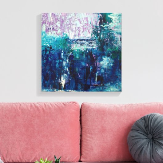 Abstract landschap 1 canvas afdruk (Insitu (Woonkamer))