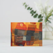 Abstract landschap 23x17 briefkaart (Staand voorkant)