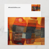 Abstract landschap 23x17 briefkaart (Voorkant / Achterkant)