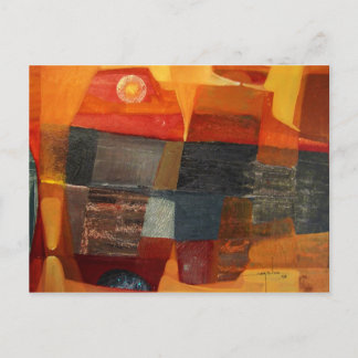 Abstract landschap 23x17 briefkaart