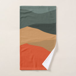 Abstract landschap bad handdoek