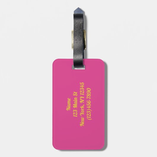 Abstract landschap bagagelabel (Achterkant verticaal)