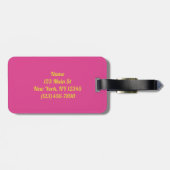 Abstract landschap bagagelabel (Achterkant horizontaal)