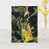 abstract landschap "Bomen in een veld, herfst" Kaart (Gele Bloem)