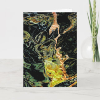 abstract landschap "Bomen in een veld, herfst" Kaart