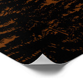 Abstract Landschap Bos Bomen Regenboog & Vogels Poster (Hoek)