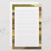 Abstract landschap briefpapier (Voorkant / Achterkant)