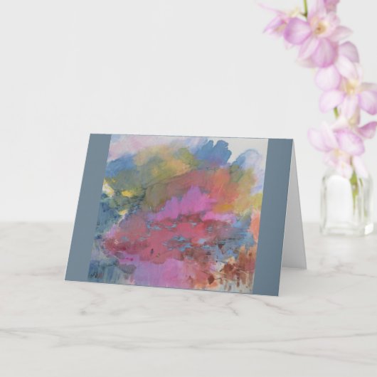 Abstract landschap - Figuren in kleurrijk land Kaart (Orchidee)