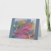 Abstract landschap - Figuren in kleurrijk land Kaart (Voorkant)