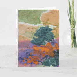 Abstract landschap - figuur die in de buurt van bo kaart