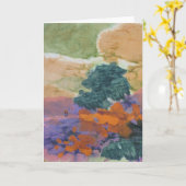 Abstract landschap - figuur die in de buurt van bo kaart (Gele Bloem)