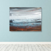Abstract Landschap Fine Art Print op Canvas (Insitu (Houten vloer))