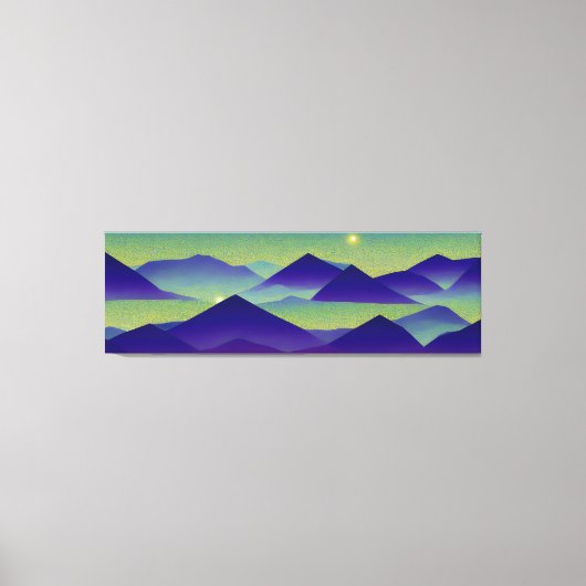 Abstract Landschap Gevallen Ster 23 Canvas Afdruk (Voorkant)