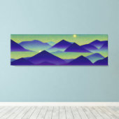 Abstract Landschap Gevallen Ster 23 Canvas Afdruk (Insitu (Houten vloer))