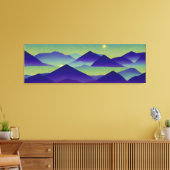 Abstract Landschap Gevallen Ster 23 Canvas Afdruk (Insitu (Woonkamer))