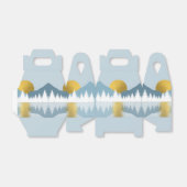 Abstract landschap Golden Winter Sunset Sunrise Bedankdoosjes (Uitgevouwen)