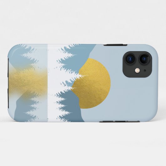 Abstract landschap Golden Winter Sunset Sunrise Case-Mate iPhone Case (Achterkant (horizontaal))