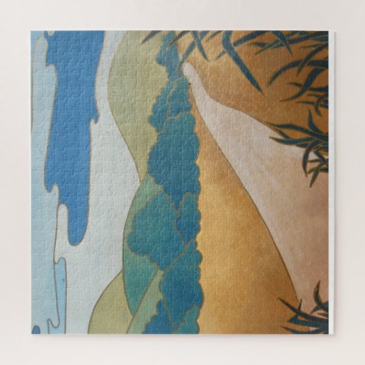 abstract landschap hedendaagse kunst legpuzzel (Verticaal)