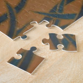 abstract landschap hedendaagse kunst puzzel (Zijkant)