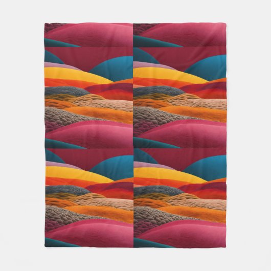 Abstract Landschap in Fleece deken (Voorkant)