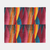 Abstract Landschap in Fleece deken (Voorkant (Horizontaal))