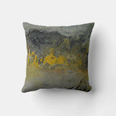 Abstract landschap in geel Sierkussen (Achterkant)