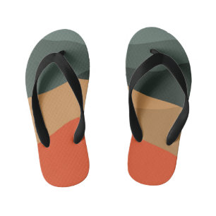 Abstract landschap kinder teenslippers
