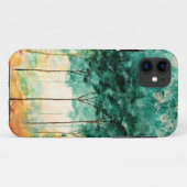 Abstract landschap Kunst bebost schilderen Case-Mate iPhone Case (Achterkant (horizontaal))