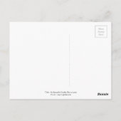 Abstract landschap Kunstboomroze Aqua Flowers Briefkaart (Achterkant)