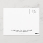 Abstract landschap Kunstdadens Lichte Skinny Trees Briefkaart (Achterkant)