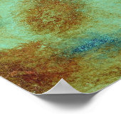 Abstract landschap Lone Skinny Tree Painting Poster (Hoek)