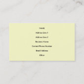 Abstract landschap Lone Skinny Tree Painting Visitekaartje (Achterkant)