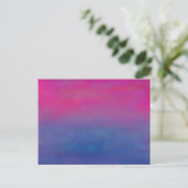 Abstract landschap Magenta Sky Briefkaart (Staand voorkant)