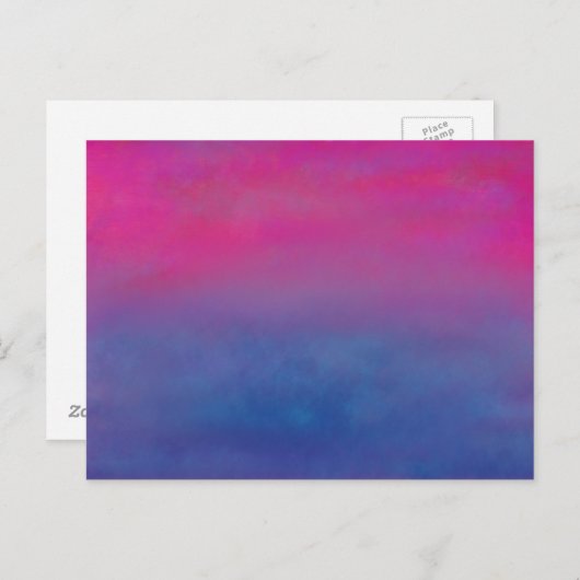 Abstract landschap Magenta Sky Briefkaart (Voorkant / Achterkant)