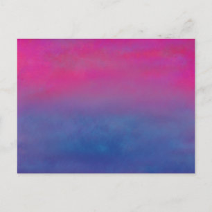 Abstract landschap Magenta Sky Briefkaart