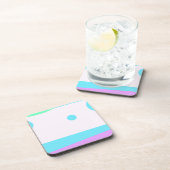 Abstract landschap met 3 Monen - Onderzetter (Rechterzijde)