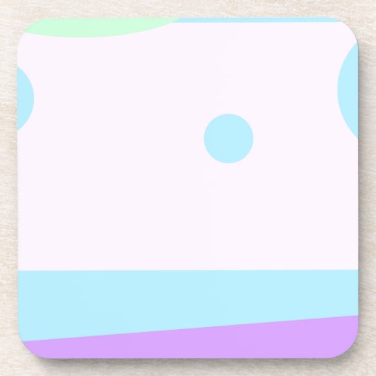 Abstract landschap met 3 Monen - Onderzetter (Voorkant)