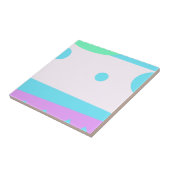 Abstract landschap met 3 moons Tegel Tegeltje (Zijkant)