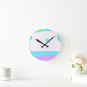 Abstract landschap met 3-moonwandklok ronde klok (Huis)